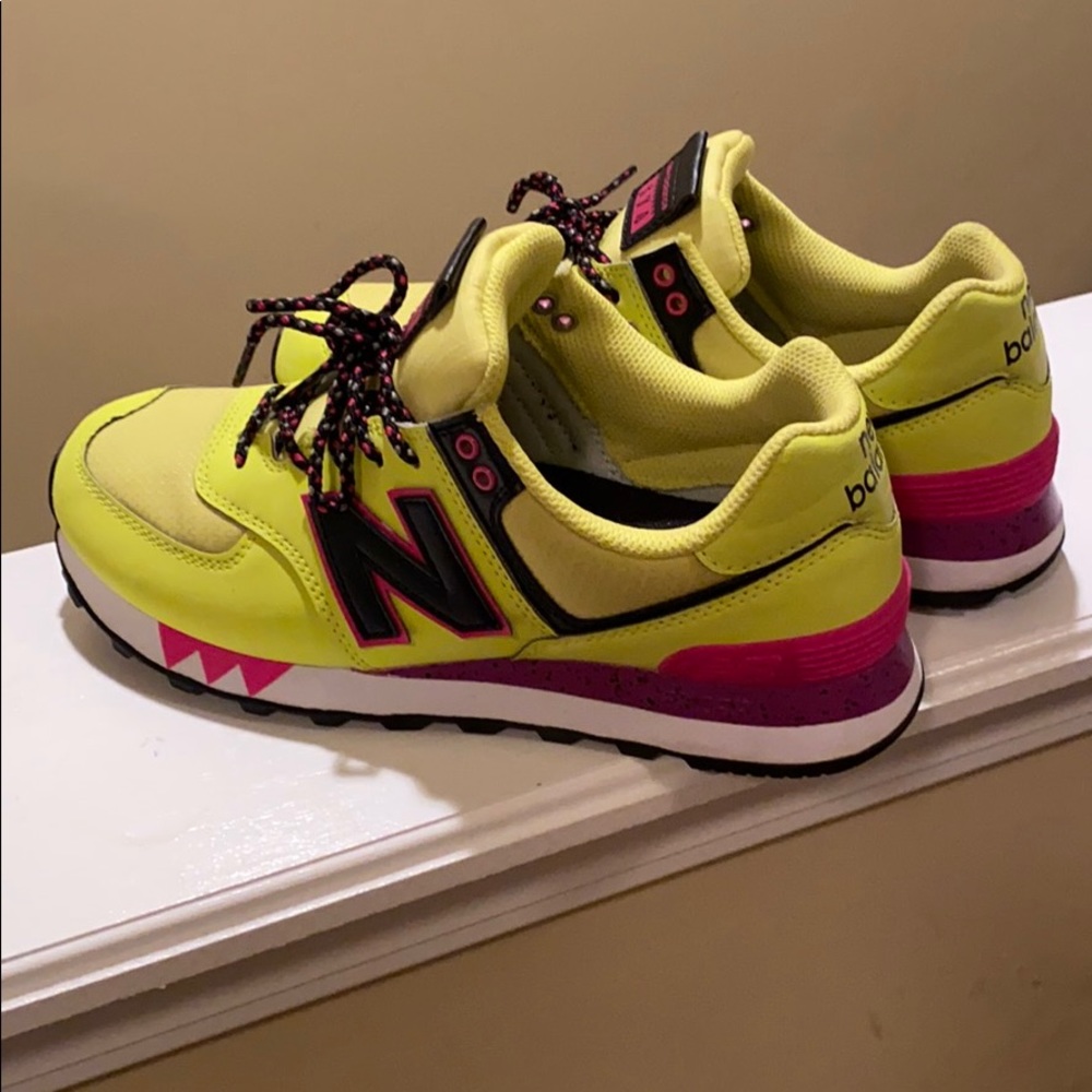 Multi-color New Balance shoes